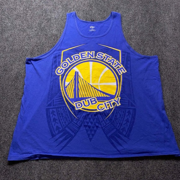 NBA Other - Golden State Warriors Tank Top Men 3XL Blue Sleeveless NBA Adult Dub City